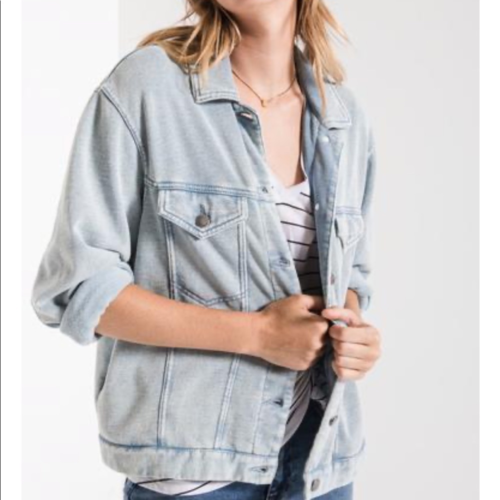 ❤️Z Supply knit denim jacket small SOLD OUT